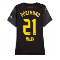 Billiga Borussia Dortmund Donyell Malen #21 Borta fotbollskläder Dam 2024-25 Kortärmad